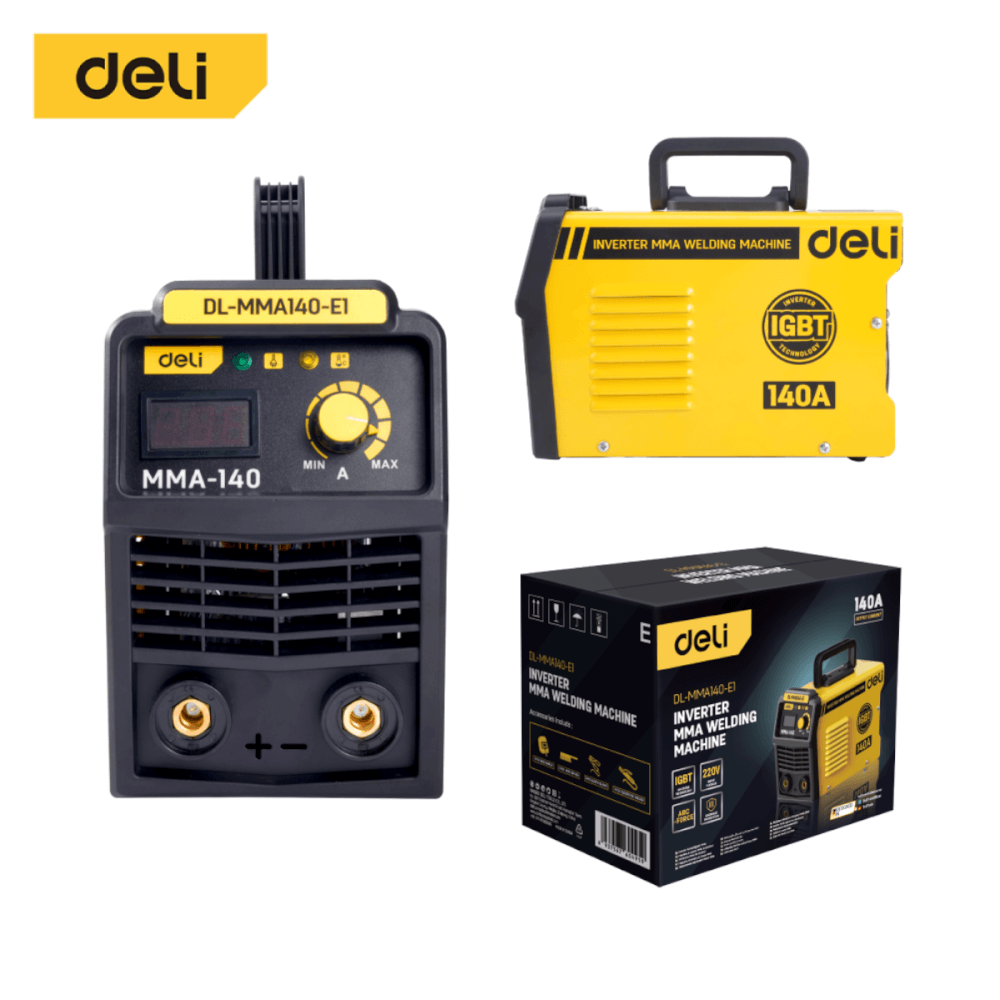 เครื่องเชื่อม INVERTER DELI EDL-MMA140-E1-YL-01 140A หน้าจอ LED สีเหลือง_12